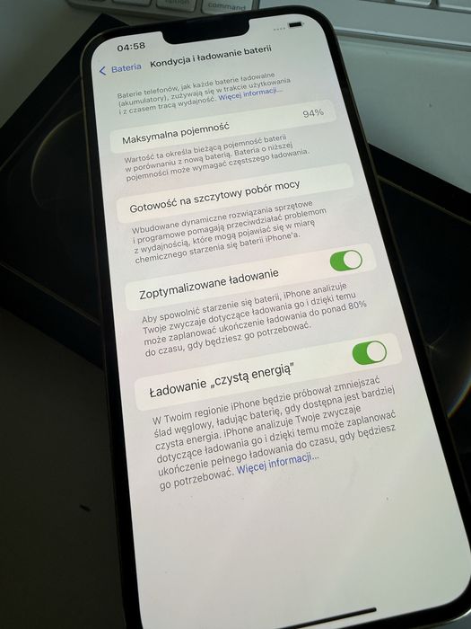 iPhone 13 Pro Max 1TB Gold Stan Idealny Bateria 94% od nowości