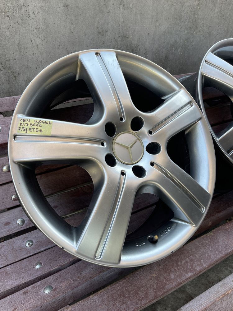 Литі диски r17 5/112 7,5j et56 mercedes ml gl мерседес мл гл