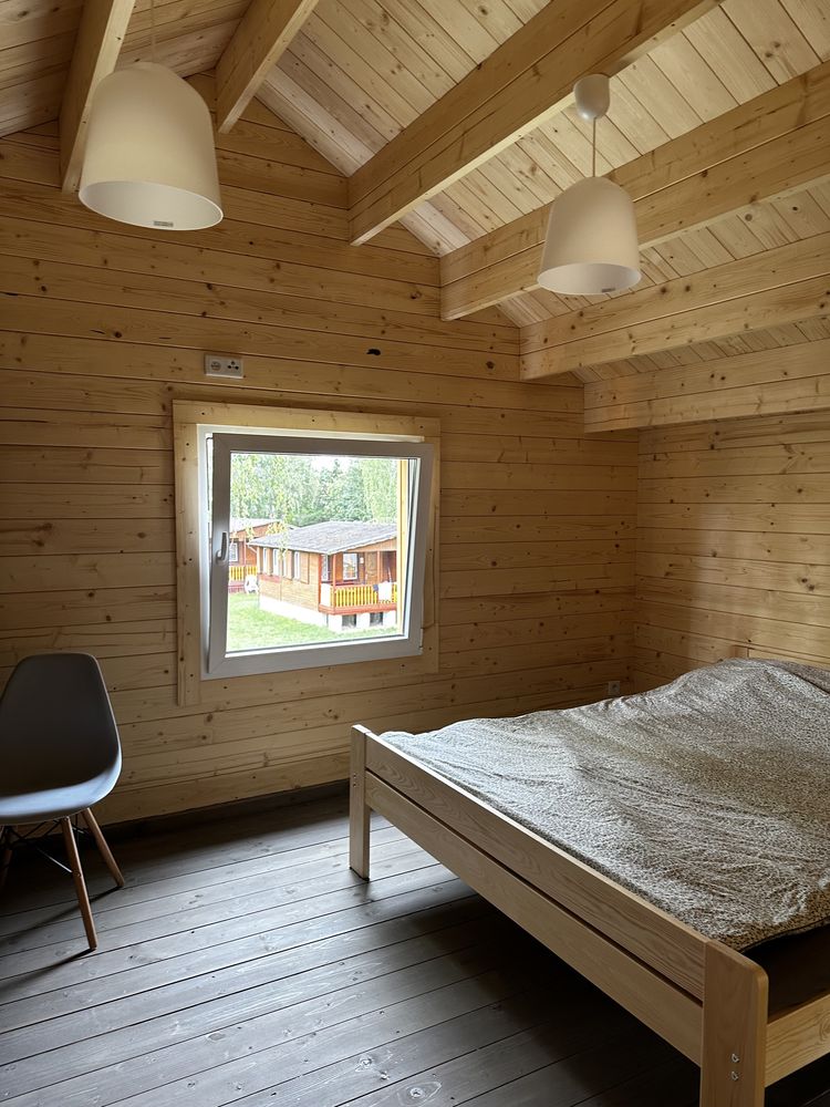 Domki letniskowe Pod Brzozami Sława wynajem nocleg sauna jacuzzi domek