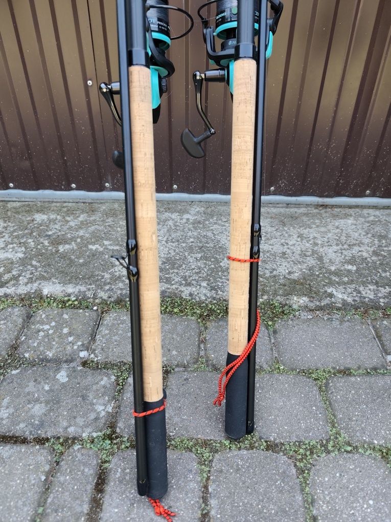 Dwie Wędki Sensas black arrow 350 method feeder do 100g
