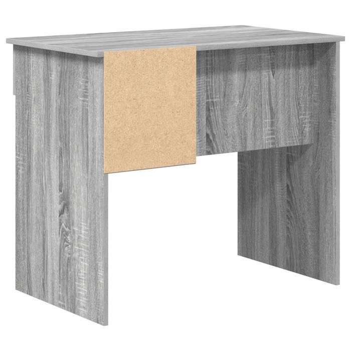 Biurko minimalistyczne szare Sonoma z szufladą 90x49.5 cm