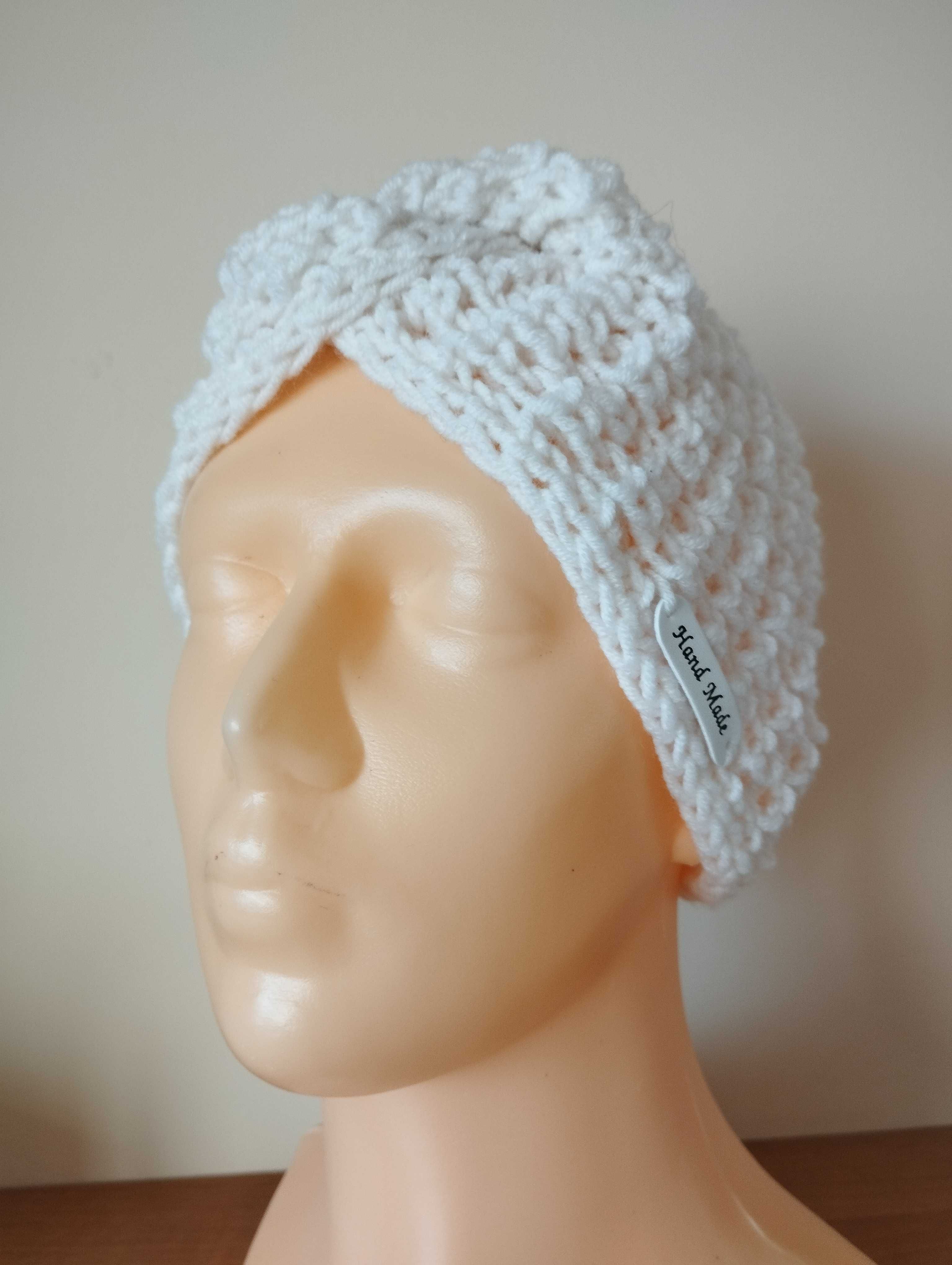 Damska, ciepła opaska; turban; handmade