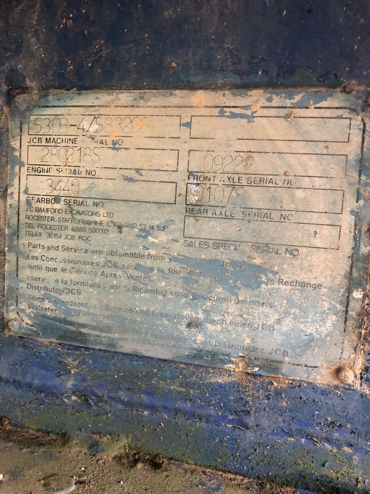 Peças jcb 530 B