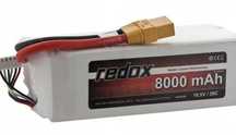 REDOX LIPO 8000 mAh 18,5V 30C XT-90