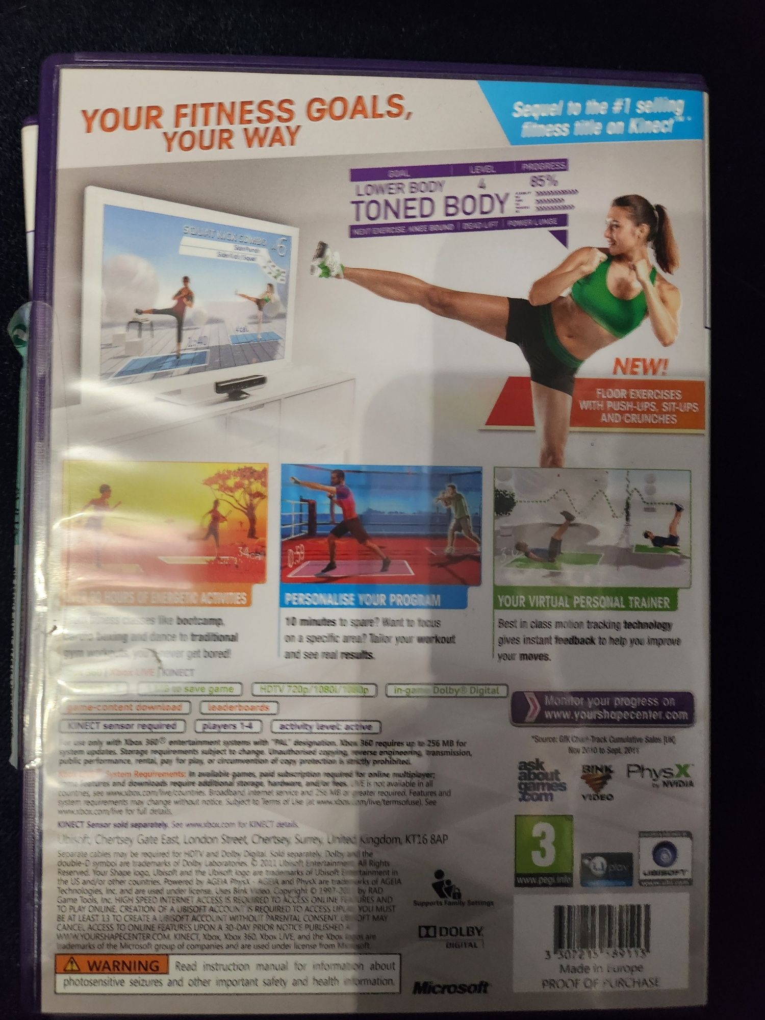 YourShape Fitness Evolved 2012 Gra Kinect Xbox 360