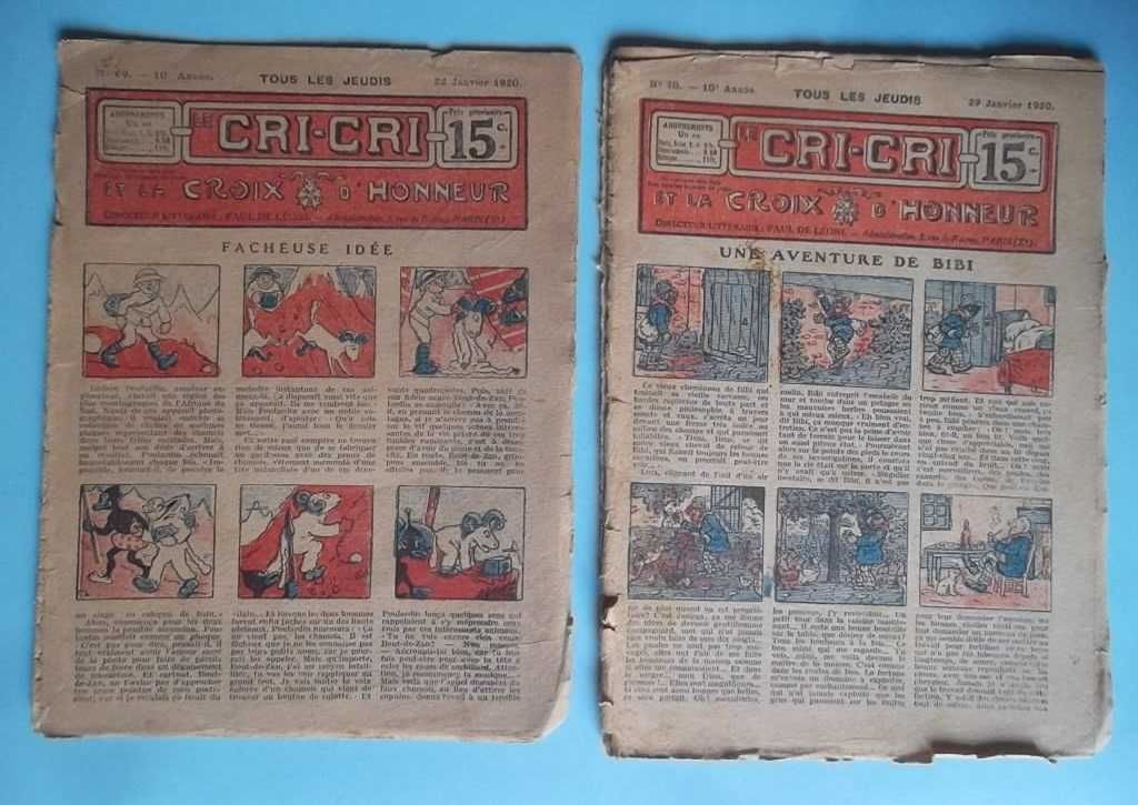 Cri-Cri - Revista francesa de BD - Nº 69 e 70 de Janeiro de 1920