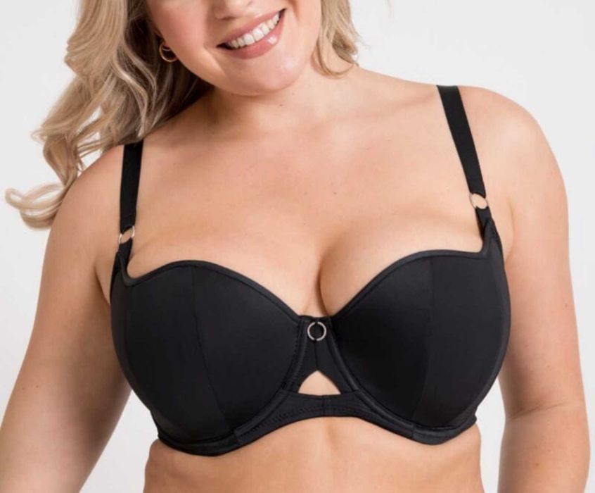 44FF 100H Шикарный поддерживающий бюстгальтер балконет plus plus size