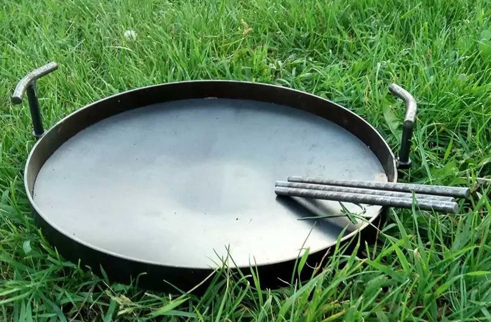 садж, жаровня з диску борони, сковорода для пікніка, мангалу