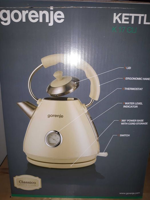 Gorenje Classico Czajnik elektryczny Retro Vintage Nowy