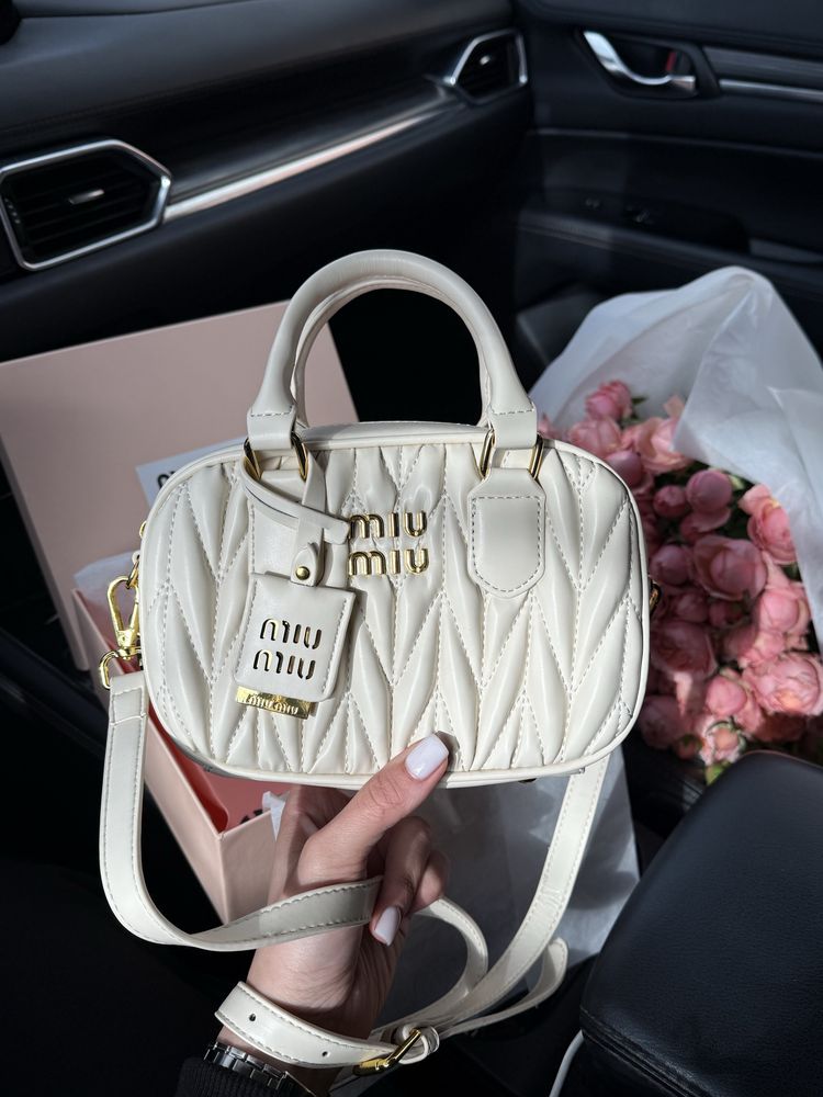 Сумка Miu Miu шкіра | біла