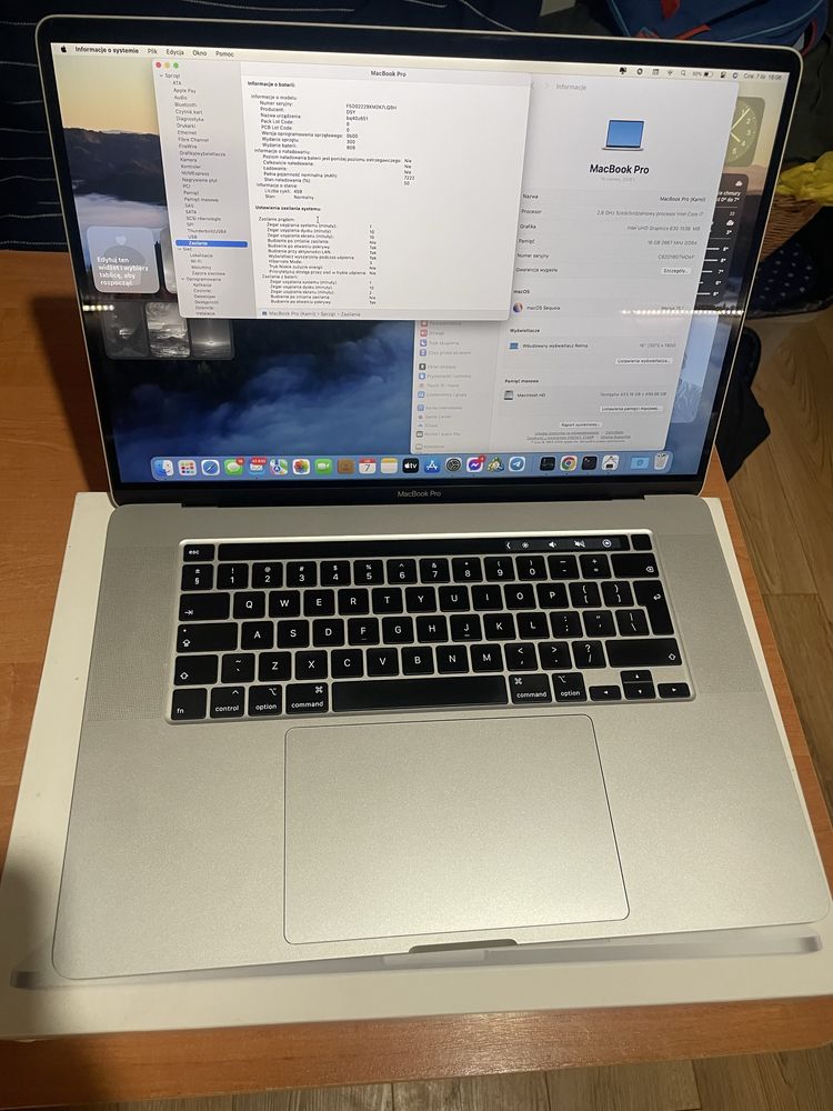 MacBook PRO 16’ 2019 /Bardzo wydajny i w bardzo dobrym stanie/