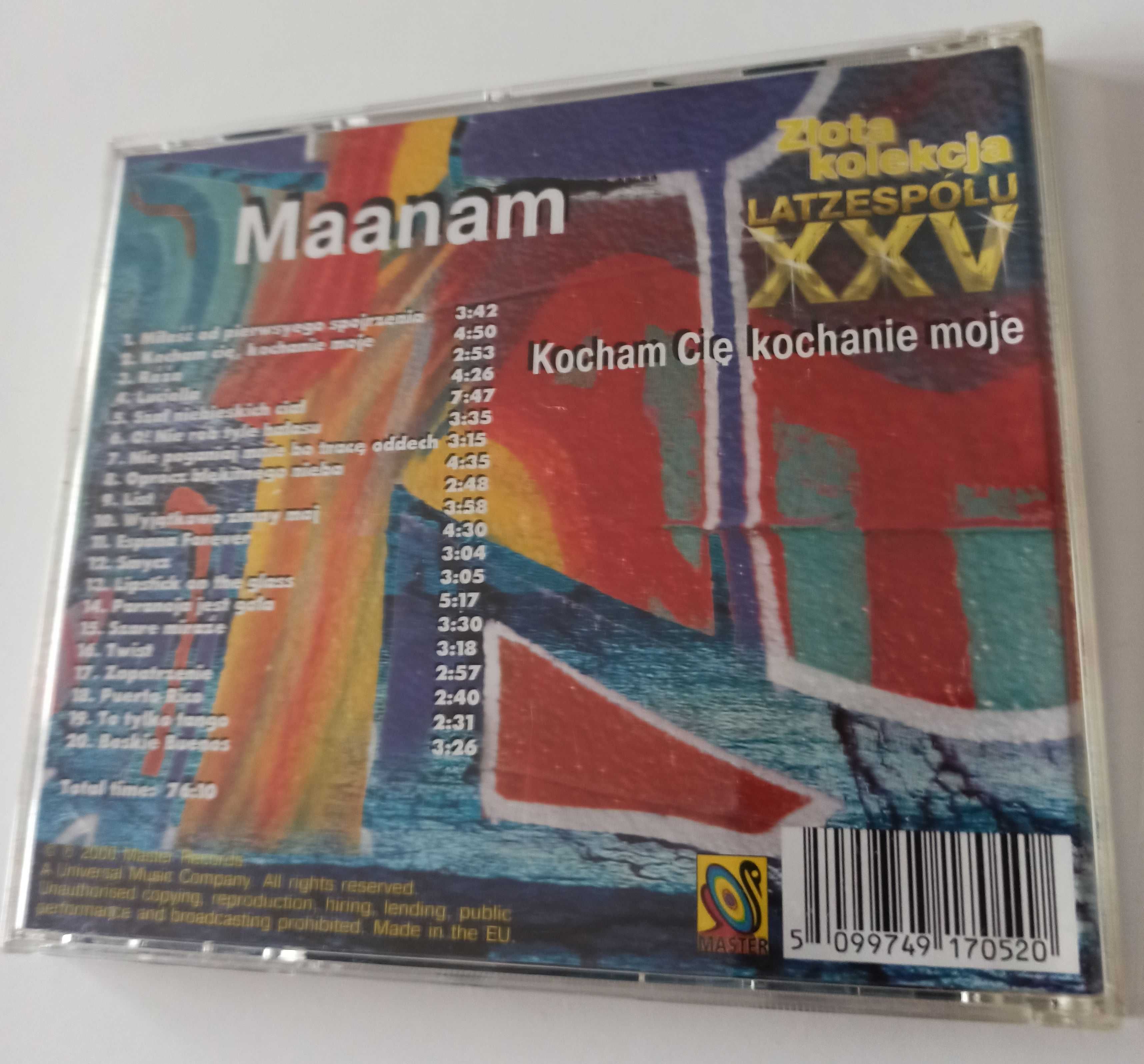 Maanam XXV lat zespołu Kocham cię kochanie moje - płyta CD