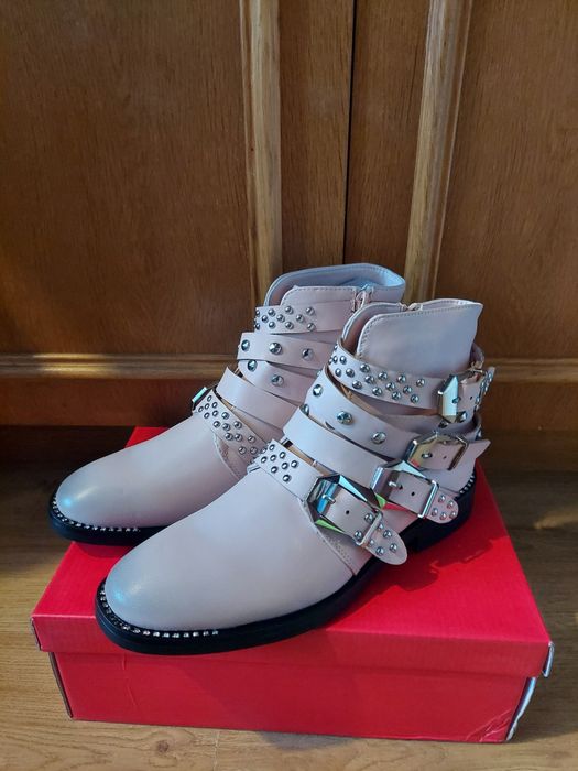 Buty damskie  pudrowy róż