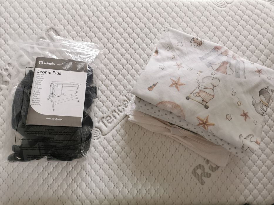Łóżeczko dostawne Lionelo Leonie Plus materac Rucken +gratis