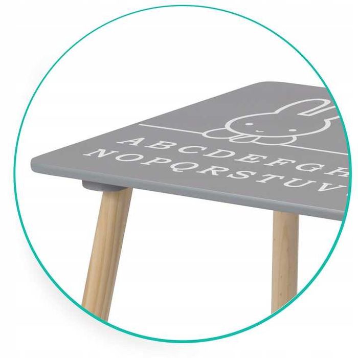ZESTAW DREWNIANY Stolik + 2 krzesła dla dzieci Wysoka Jakość i Design