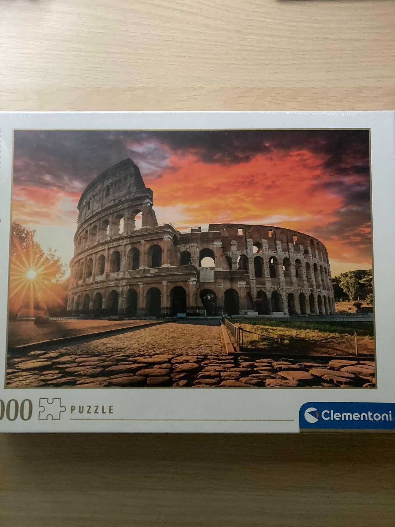 Puzzle 1000 el Zachód słońca w Rzymie Clementoni