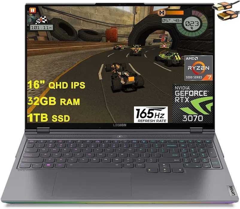 Lenovo Legion 7 PRO RTX3070, 32GB, Ryzen 5800H, 16" 2.5K 165Hz