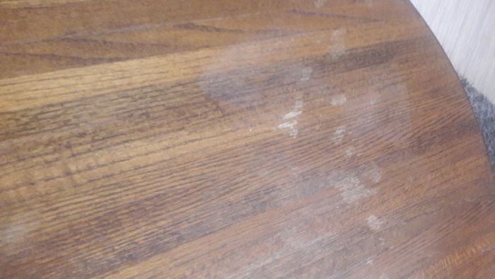 Stolik drewniany dębowy okrągły 115 cm/ 48 cm stół lite drewno dąb