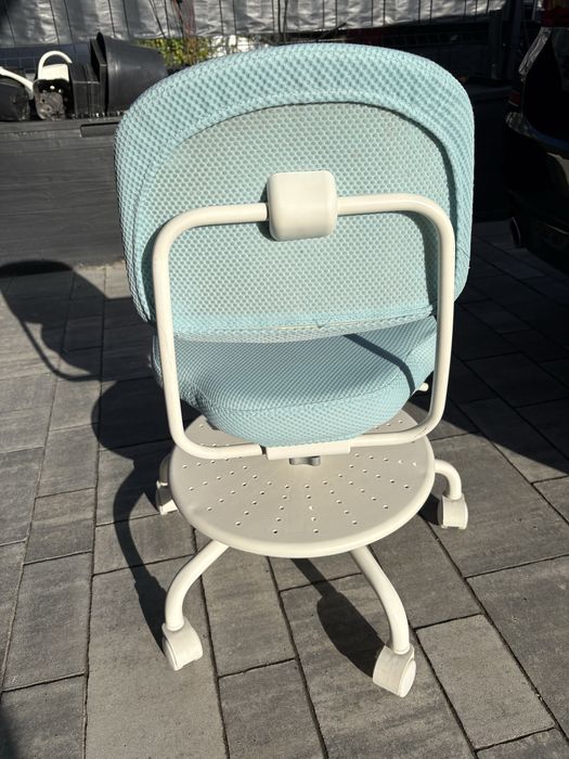 IKEA VIMUND Dziecięce krzesło biurowe, turkusowy