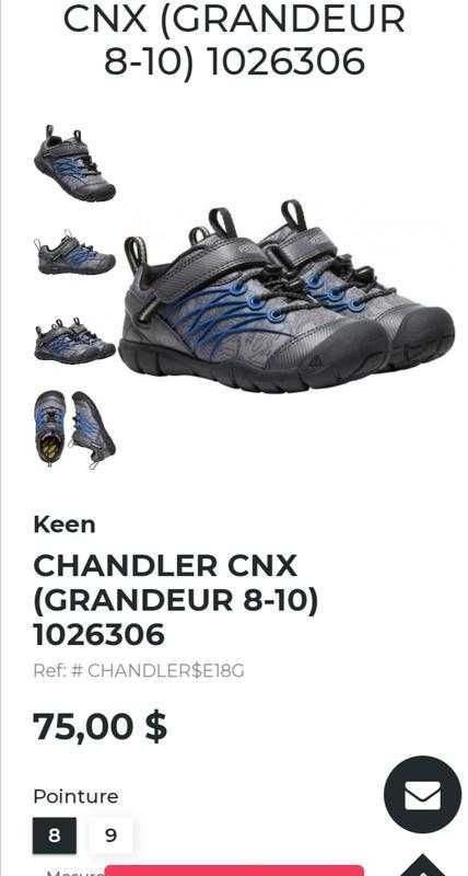 19,5 см. детские кроссовки keen chandler cnx(оригинал)