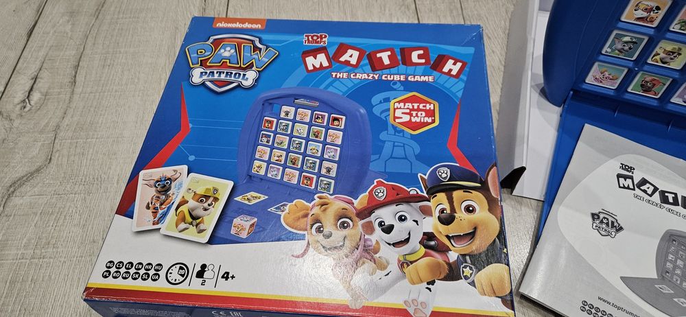 Zestaw Gra Psi Patrol Match "The Crazy Cube Game" + Puzzle