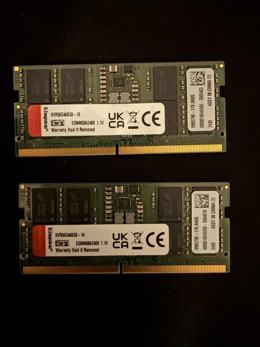 Pamięć RAM DDR5 5600MT/s 32GB (2x16GB) Kingstone