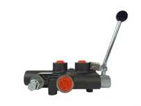 rozdzielacz hydrauliczny do łuparki. Zatrzask z odskokiem. 80 L/min.