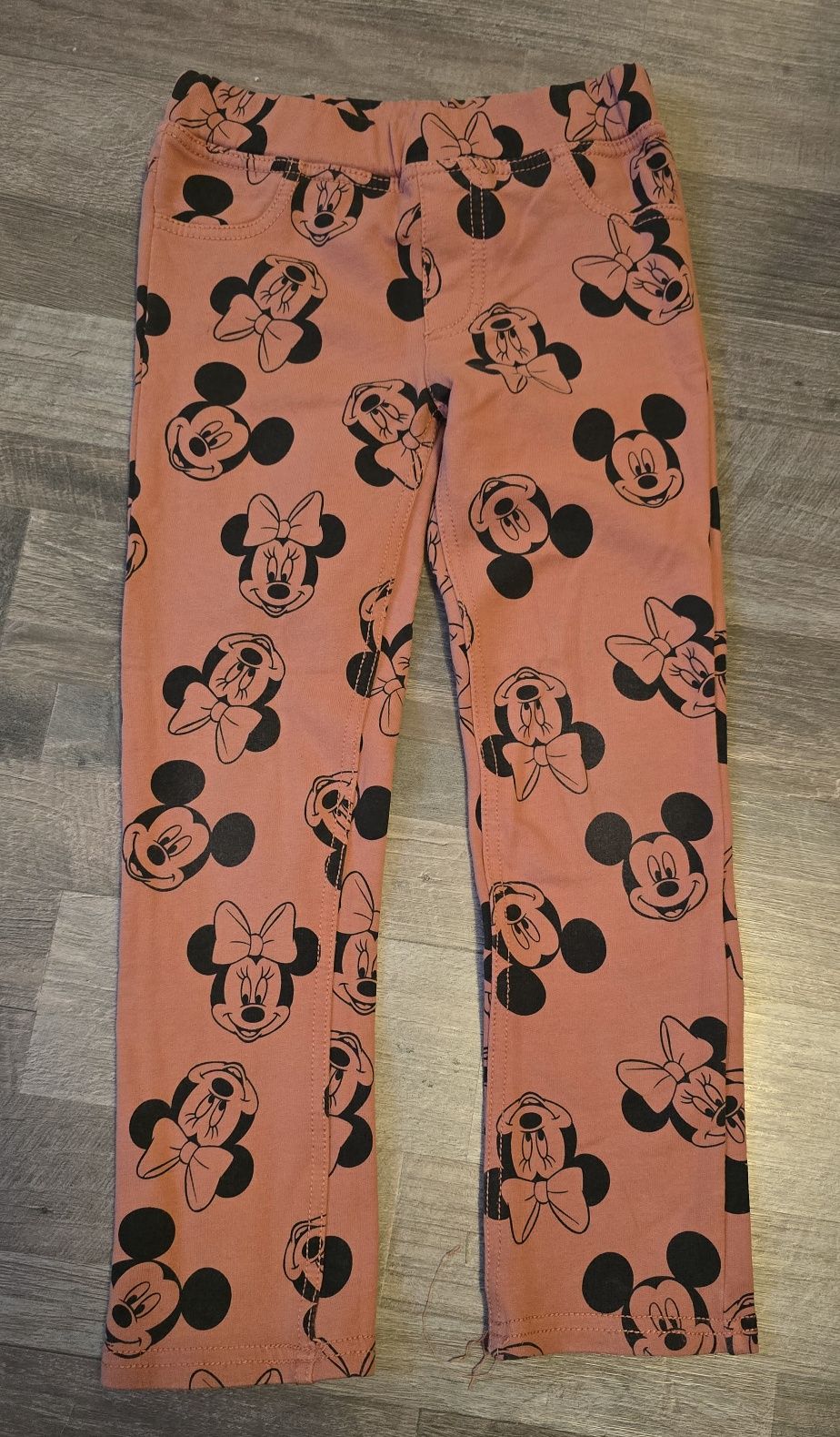Tregginsy grubsze spodnie Mickey Mouse Minnie Miki Mini H&M rozm 116