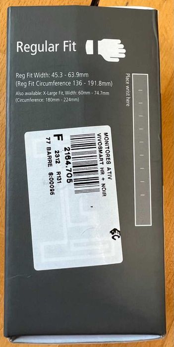 monitor ritmo cardíaco pedometro pulseira fitness Garmin vivosmart HR+