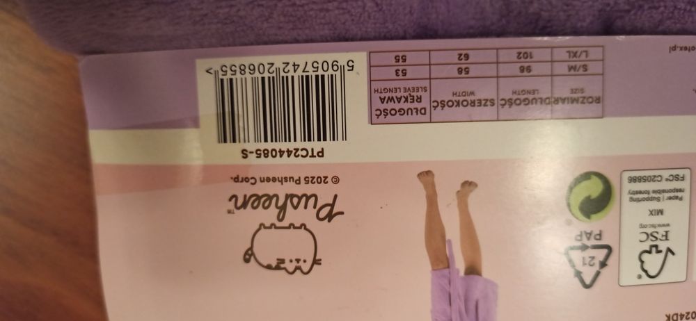 Nowy szlafrok pusheen s/m