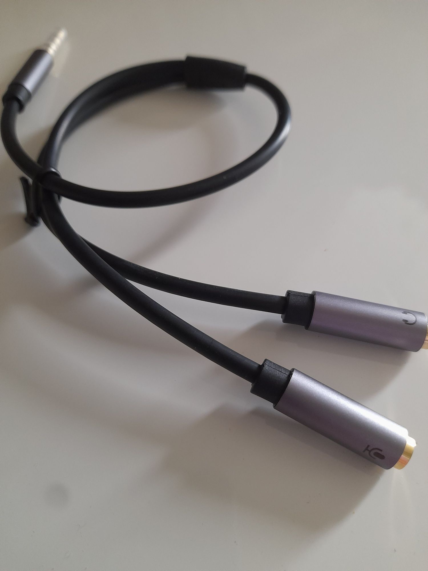 Кабель Разветвитель переходник для наушника и микрофона jack 3.5mm