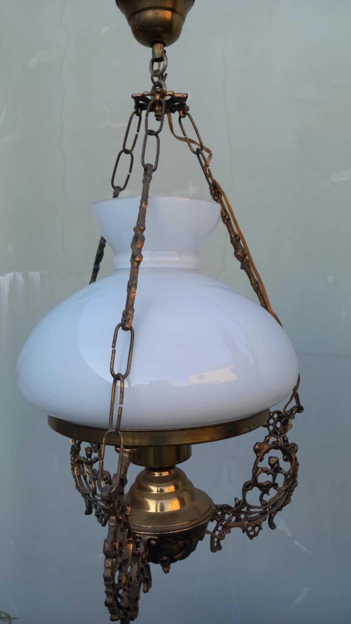 Candeeiro de tecto com globo de vidro Vintage