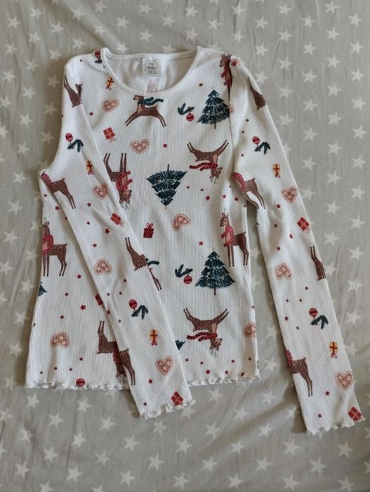 Świąteczne ubrania dla dziewczynki r 128/134