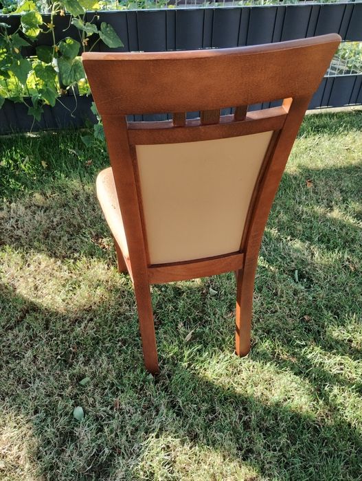 Krzesła z obiciem ekoskora komplet 6szt