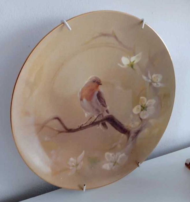 Unikat talerz porcelanowy Country Artists by Dean Kebdrick Birds ptak