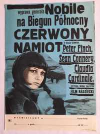 PLAKAT FILMOWY Czerwony Namiot C.CARDINALE 1969 Oryginał Pro Vintage