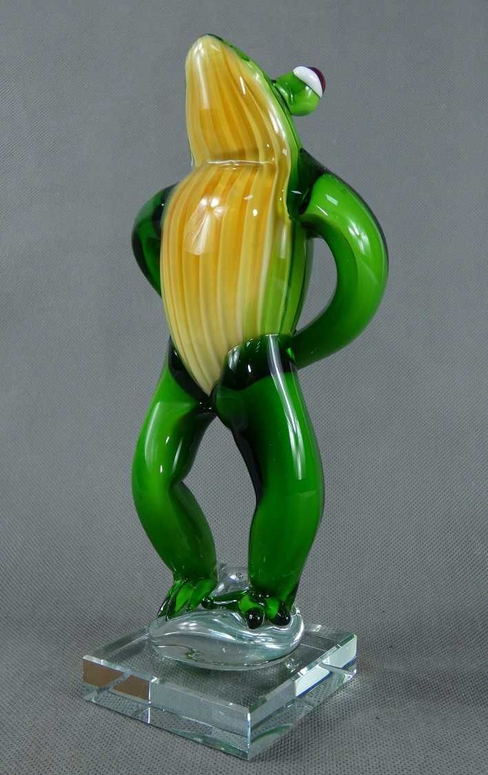 Figura ŻABA modelka szkło MURANO figurka żabka FROG