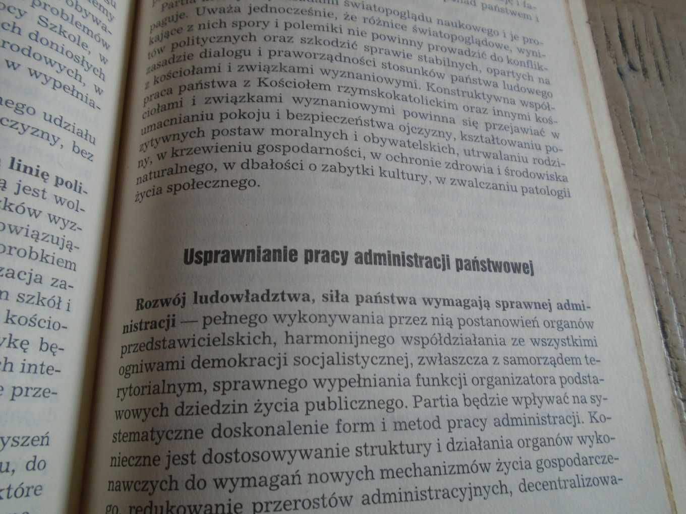 książka Program PZPR 1986 rok
