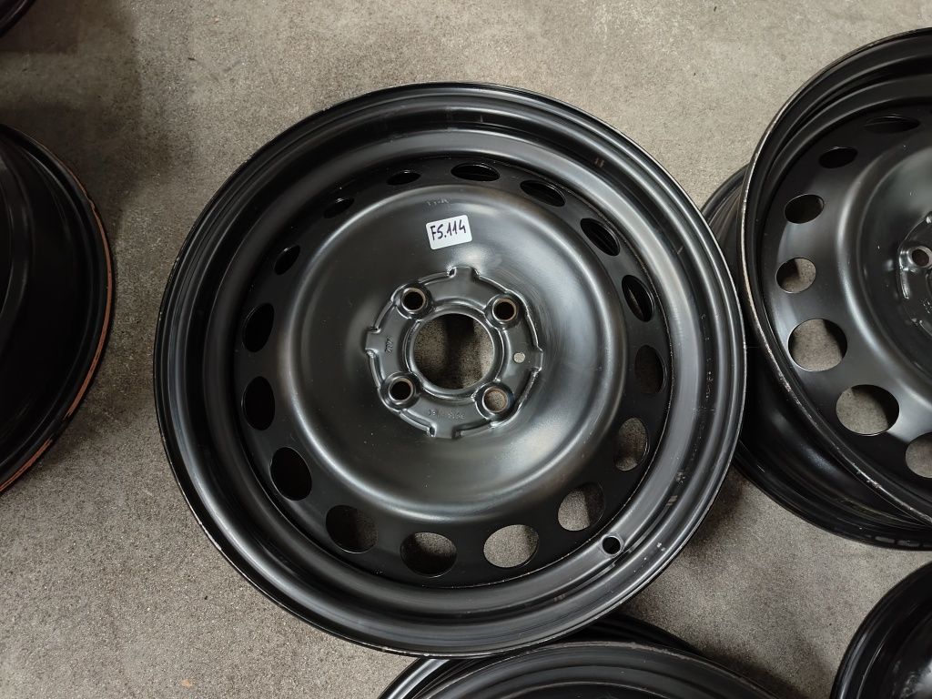 Felgi stalowe Renault Twingo przód i tył 15'' 4x100 et38, et36 FS114