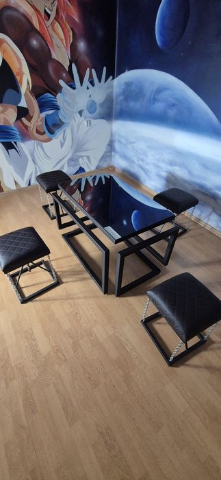 Stolik cube loftowy lustro weneckie