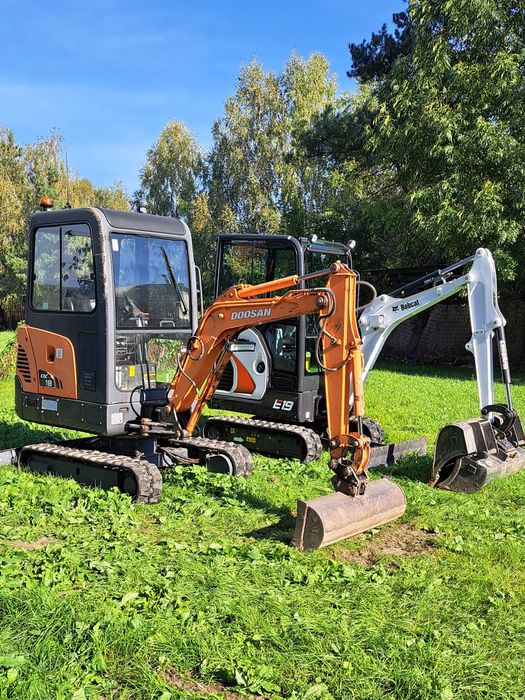 Minikoparka Roboty ziemne, Wykopy, Przyłącza, POMOC DROGOWA laweta