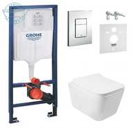 Інсталяція Grohe 38772001 4+ Унітаз Q-Tap Crow QT05335170W+ кришка