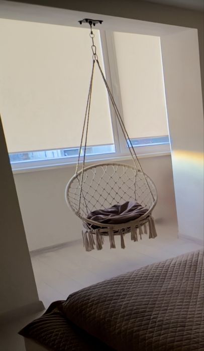 Крісло - гойдалка | Кокон, подушка, стан нової.