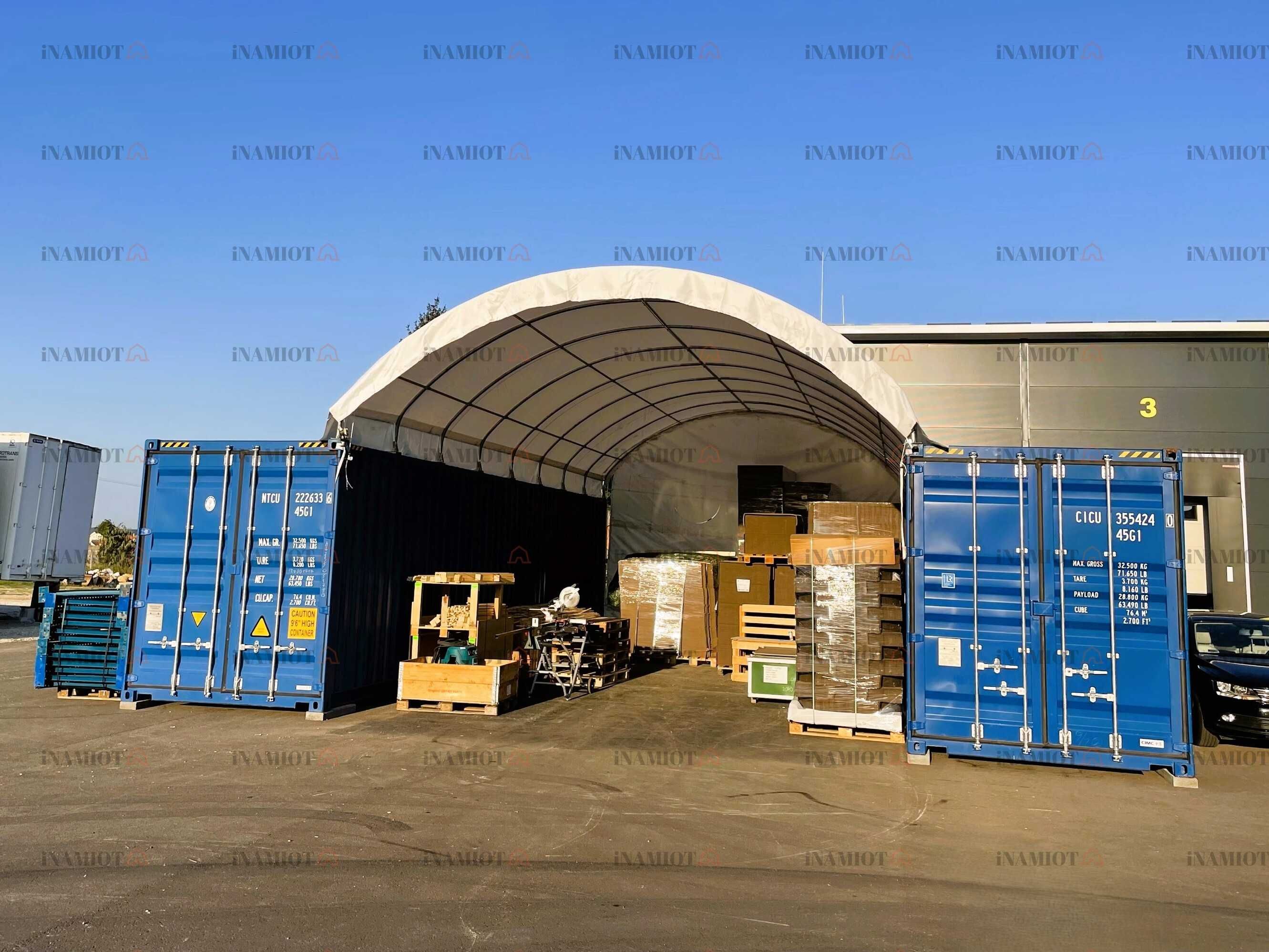 Zadaszenie Kontenerowe 6x6m (wiata tunelowa, magazyn)