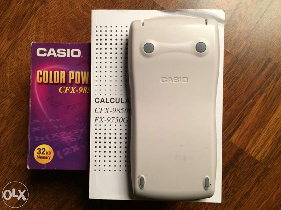 Calculadora científica Casio cfx-9850GB PLUS-we com manual