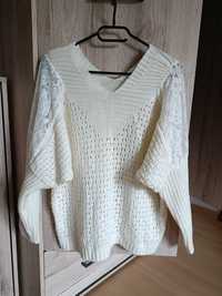 Sweter koronkowy ażurowy