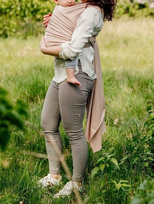 Chusta do noszenia dzieci niemowląt beżowa Polska marka Pulp Nowa