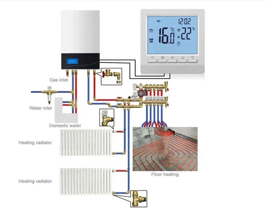 Терморегулятор Minco Heat ME83B термо реле для котла