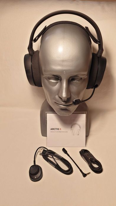 Słuchawki nauszne SteelSeries Arctis 5 BLACK - NOWE.