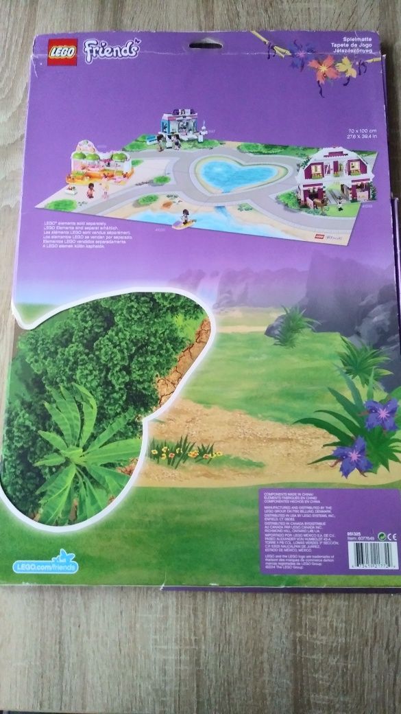 Duża dwustronna mata lego friends